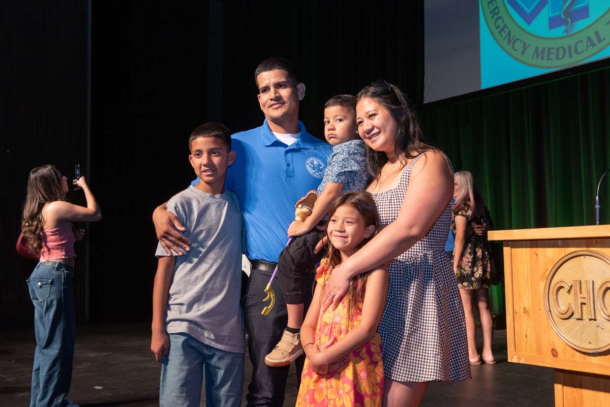 EMT grads are celebrated at graduation ceremony.