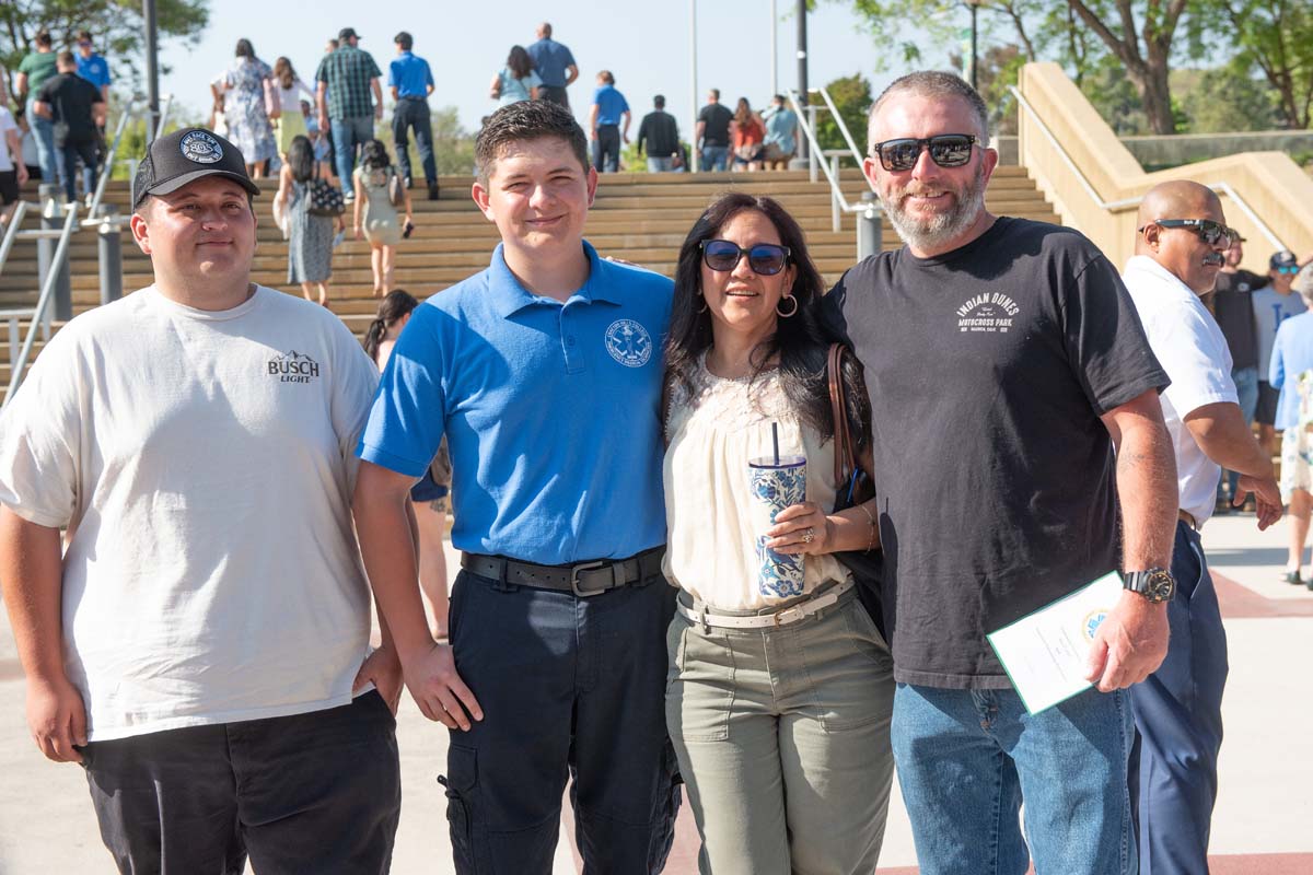 EMT grads are celebrated at graduation ceremony.