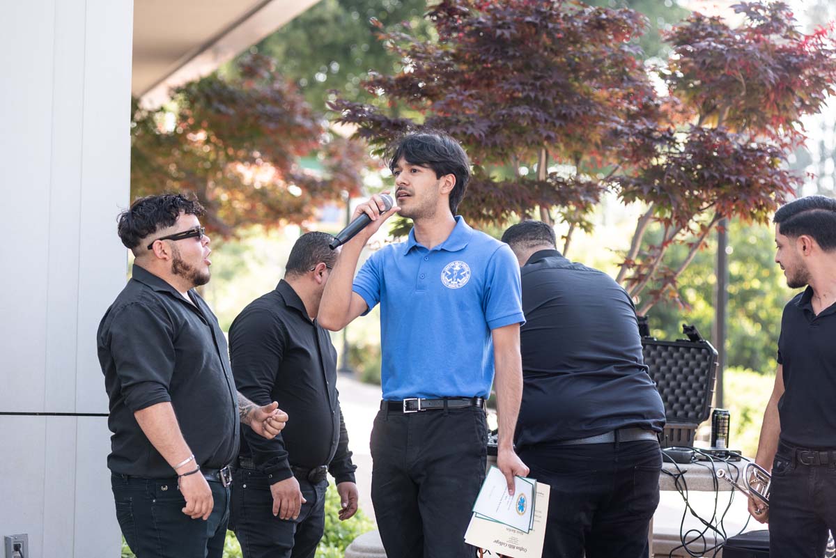 EMT grads are celebrated at graduation ceremony.