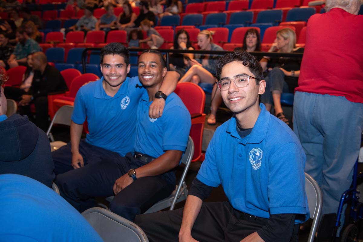 Crafton Hills College celebrate newest EMTS at graduation ceremony.