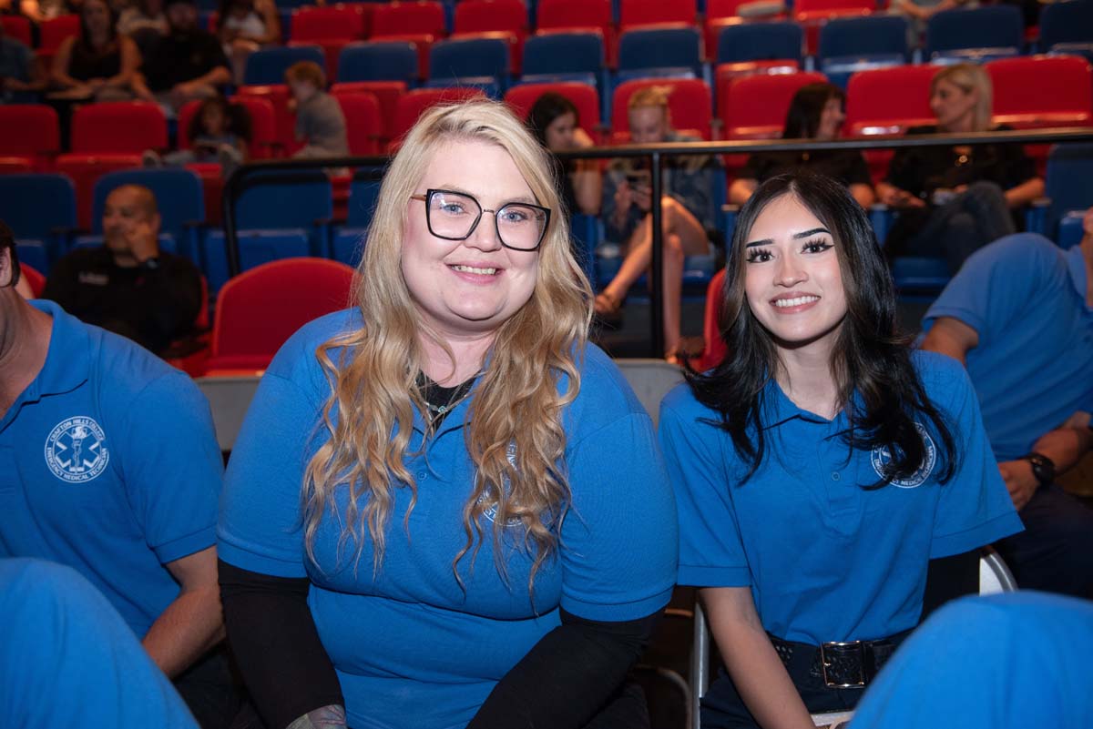 Crafton Hills College celebrate newest EMTS at graduation ceremony.