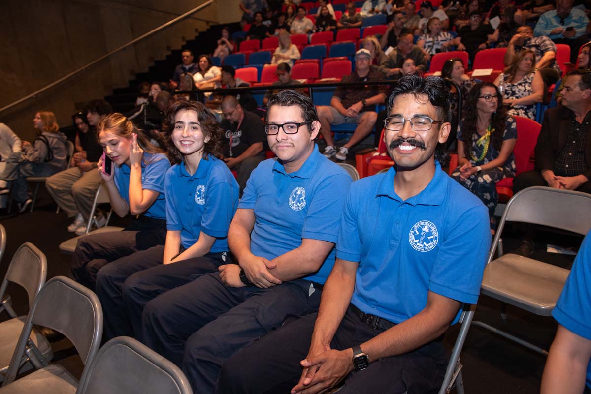 Crafton Hills College celebrate newest EMTS at graduation ceremony.