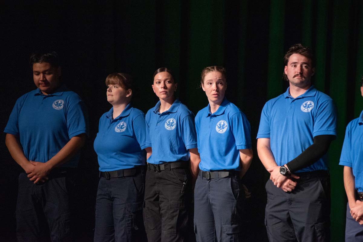Crafton Hills College celebrate newest EMTS at graduation ceremony.