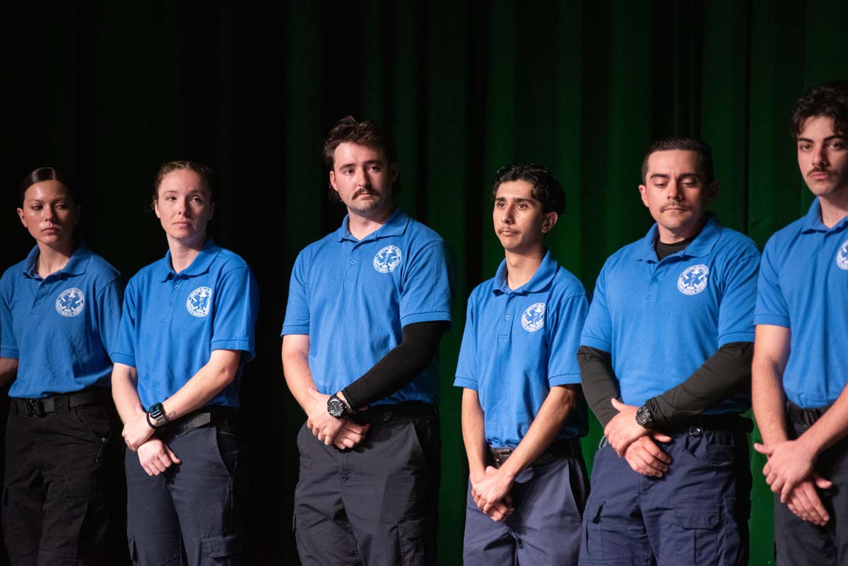 Crafton Hills College celebrate newest EMTS at graduation ceremony.