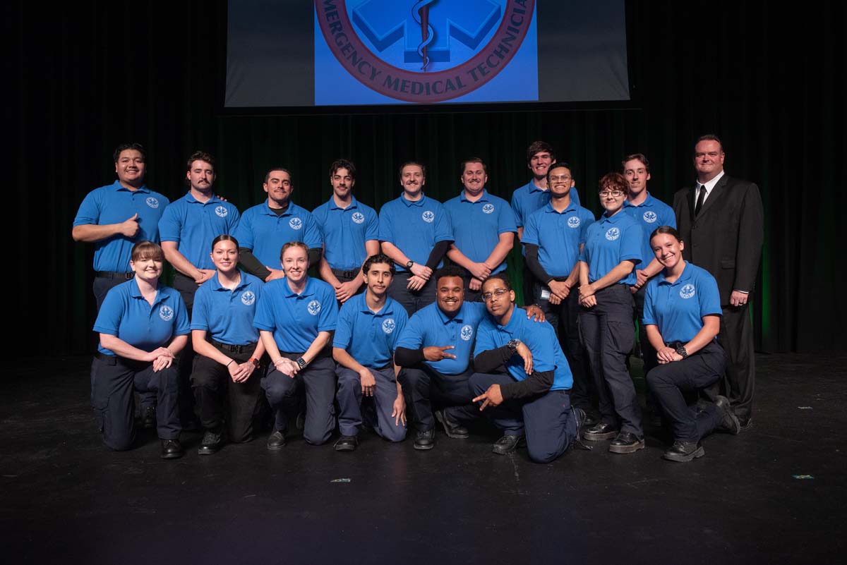 Crafton Hills College celebrate newest EMTS at graduation ceremony.