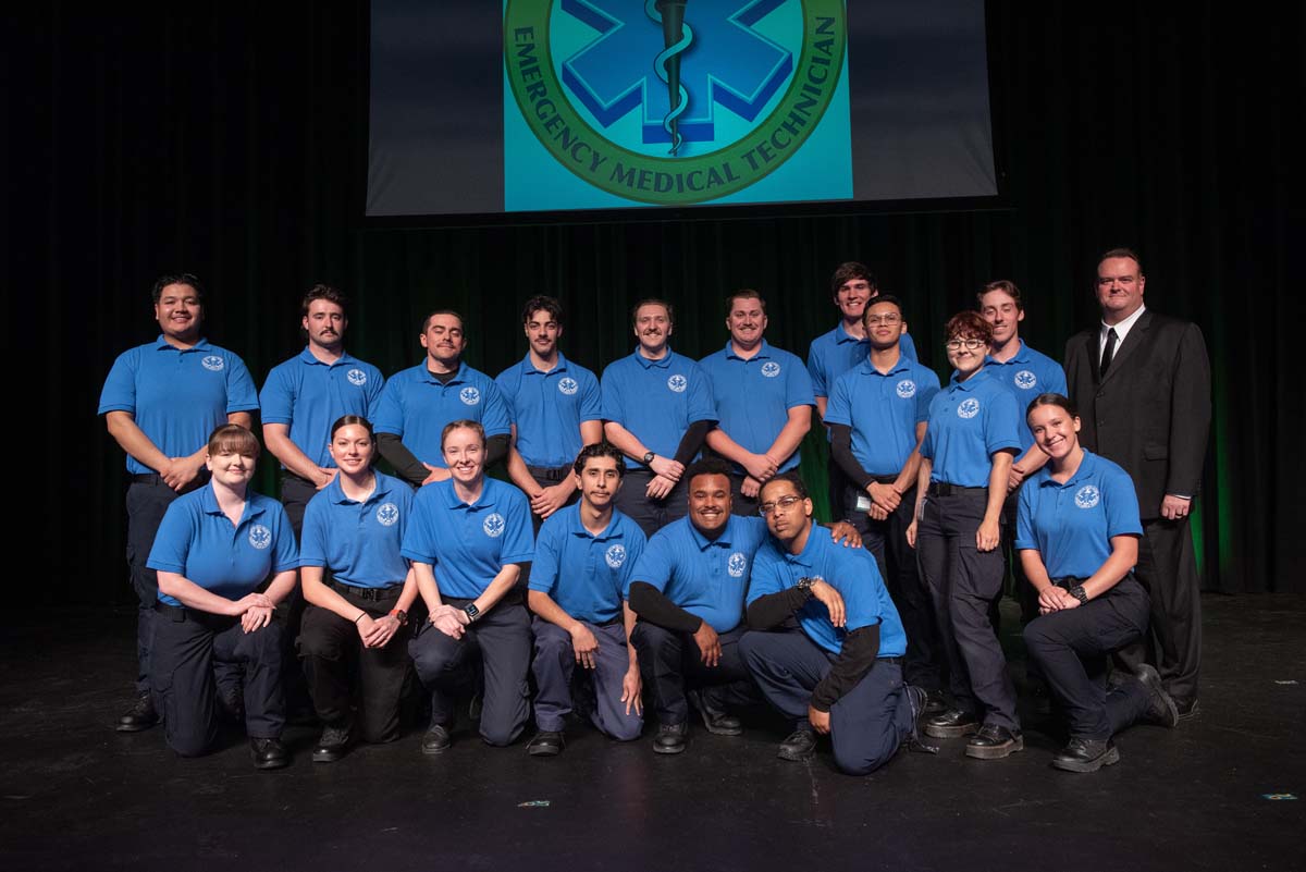 Crafton Hills College celebrate newest EMTS at graduation ceremony.
