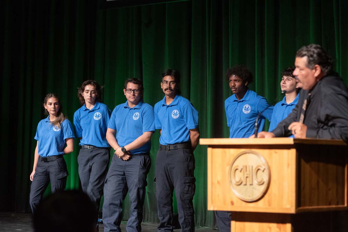 Crafton Hills College celebrate newest EMTS at graduation ceremony.