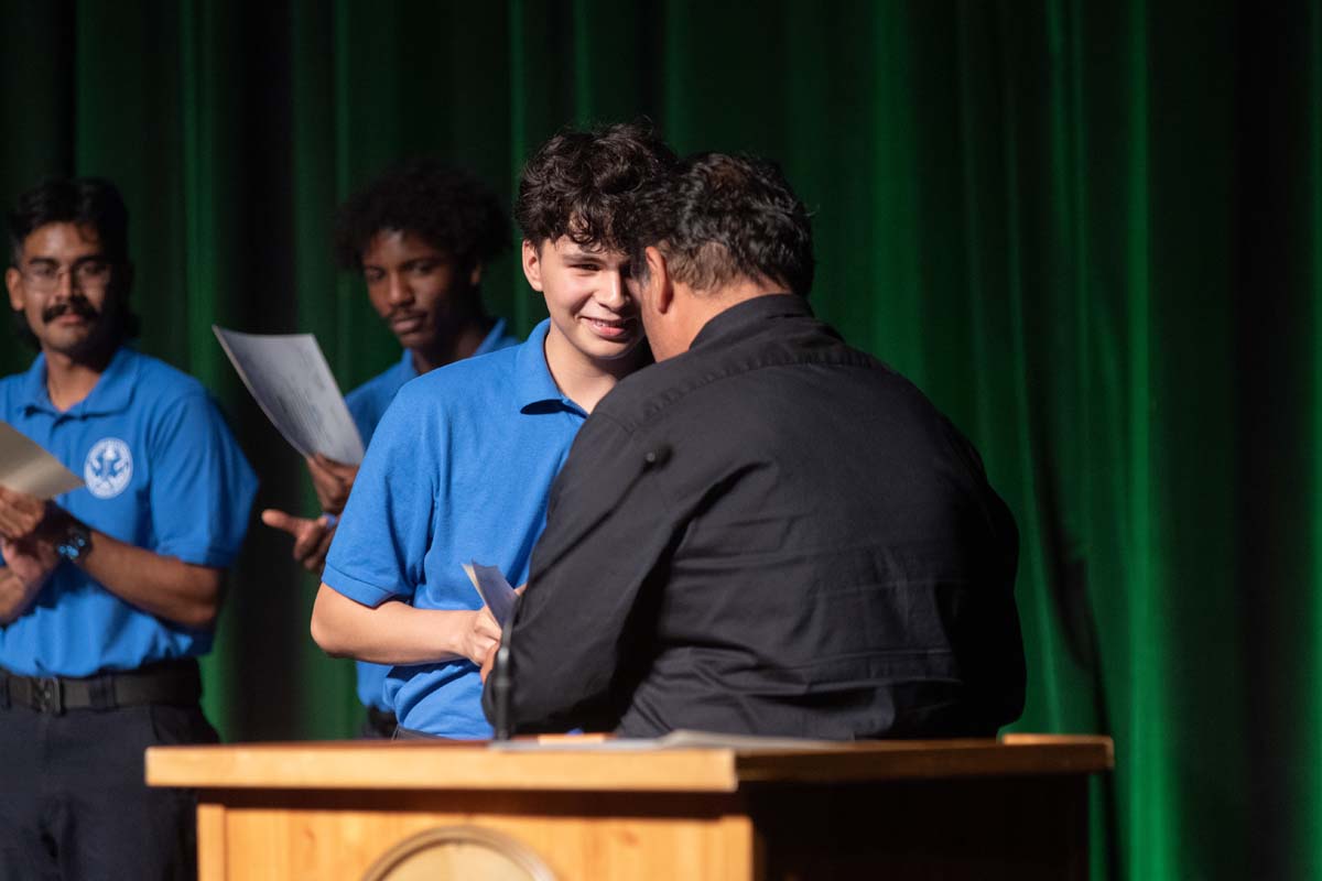 Crafton Hills College celebrate newest EMTS at graduation ceremony.