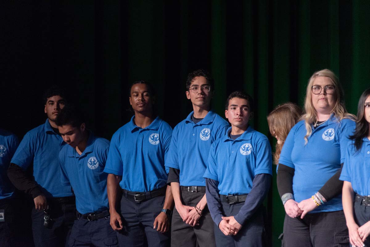 Crafton Hills College celebrate newest EMTS at graduation ceremony.