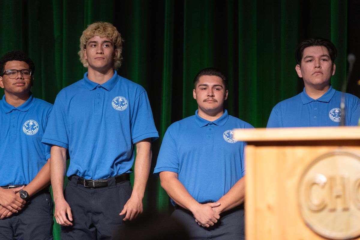 Crafton Hills College celebrate newest EMTS at graduation ceremony.
