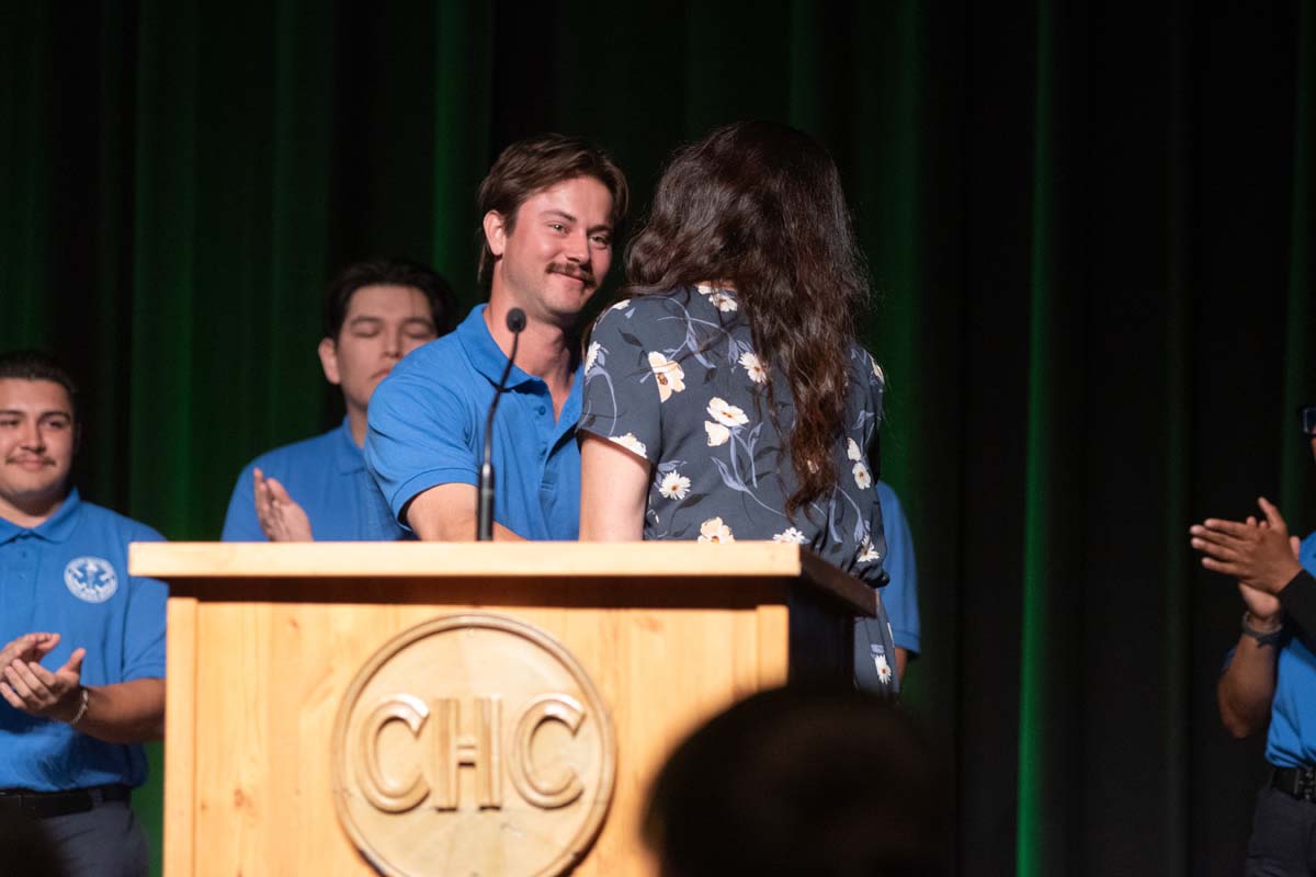 Crafton Hills College celebrate newest EMTS at graduation ceremony.