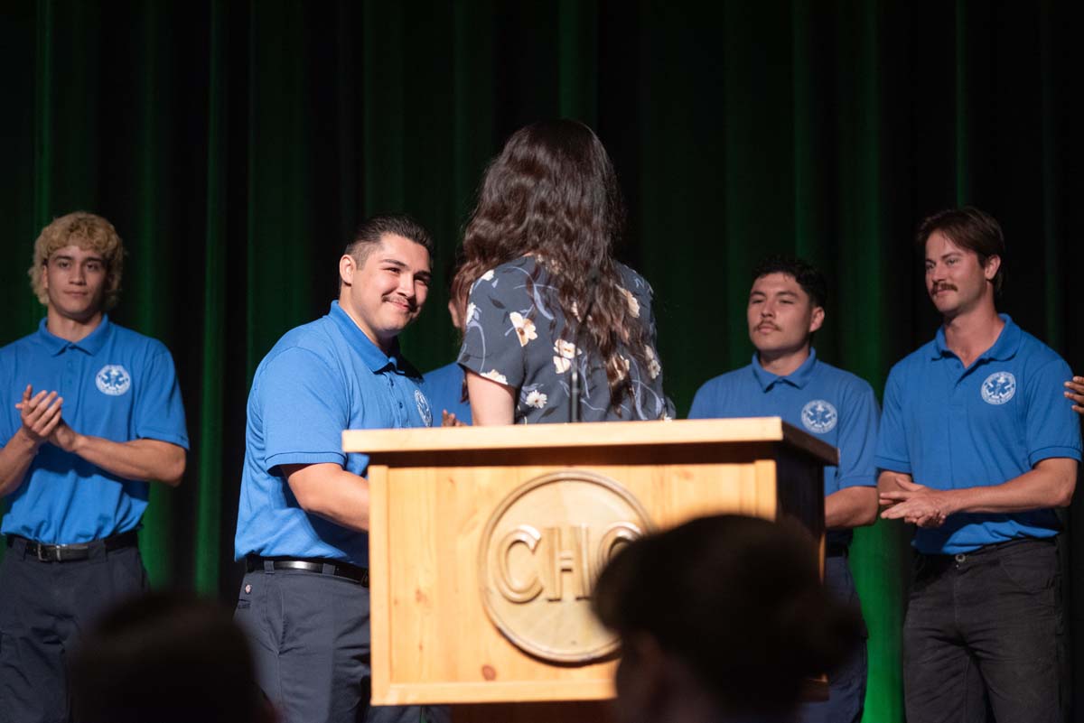 Crafton Hills College celebrate newest EMTS at graduation ceremony.