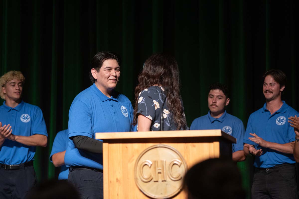 Crafton Hills College celebrate newest EMTS at graduation ceremony.