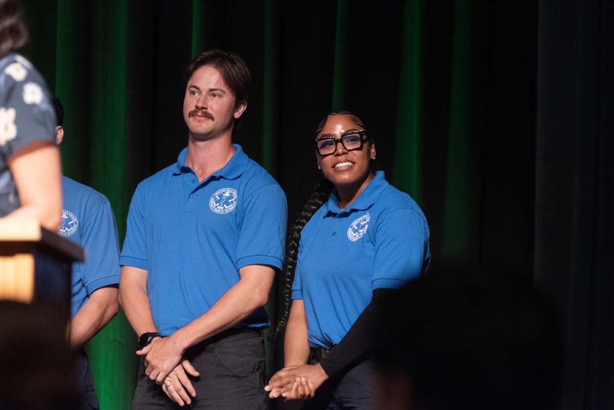 Crafton Hills College celebrate newest EMTS at graduation ceremony.