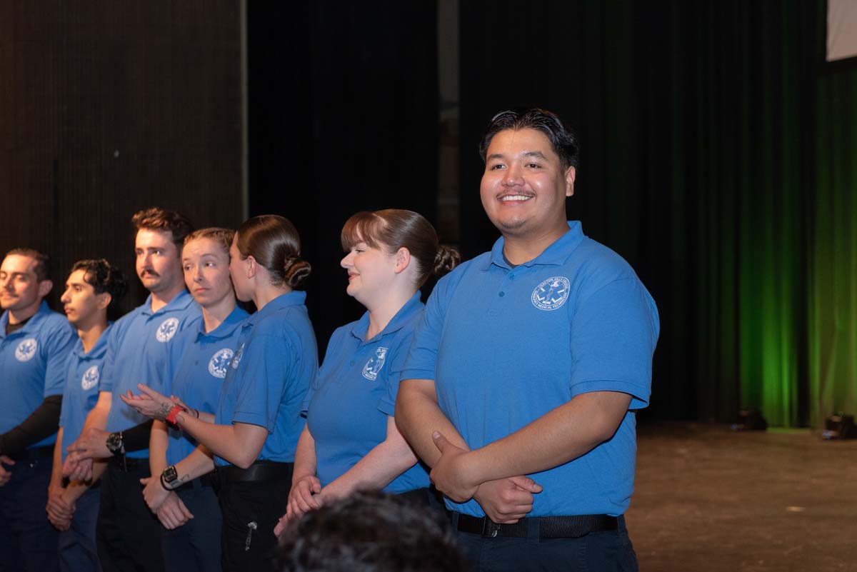 Crafton Hills College celebrate newest EMTS at graduation ceremony.