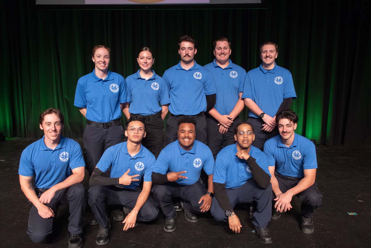 Crafton Hills College celebrate newest EMTS at graduation ceremony.