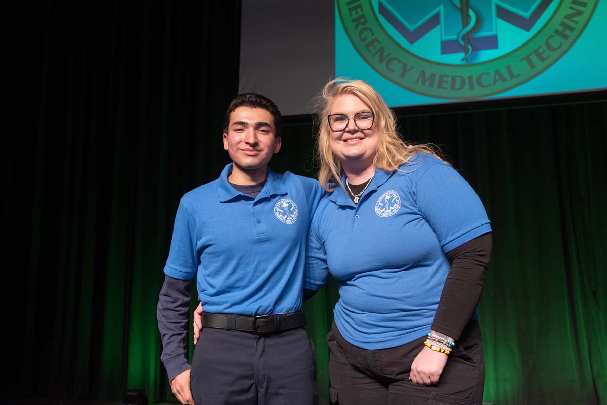 Crafton Hills College celebrate newest EMTS at graduation ceremony.