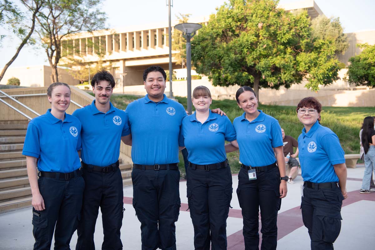 Crafton Hills College celebrate newest EMTS at graduation ceremony.