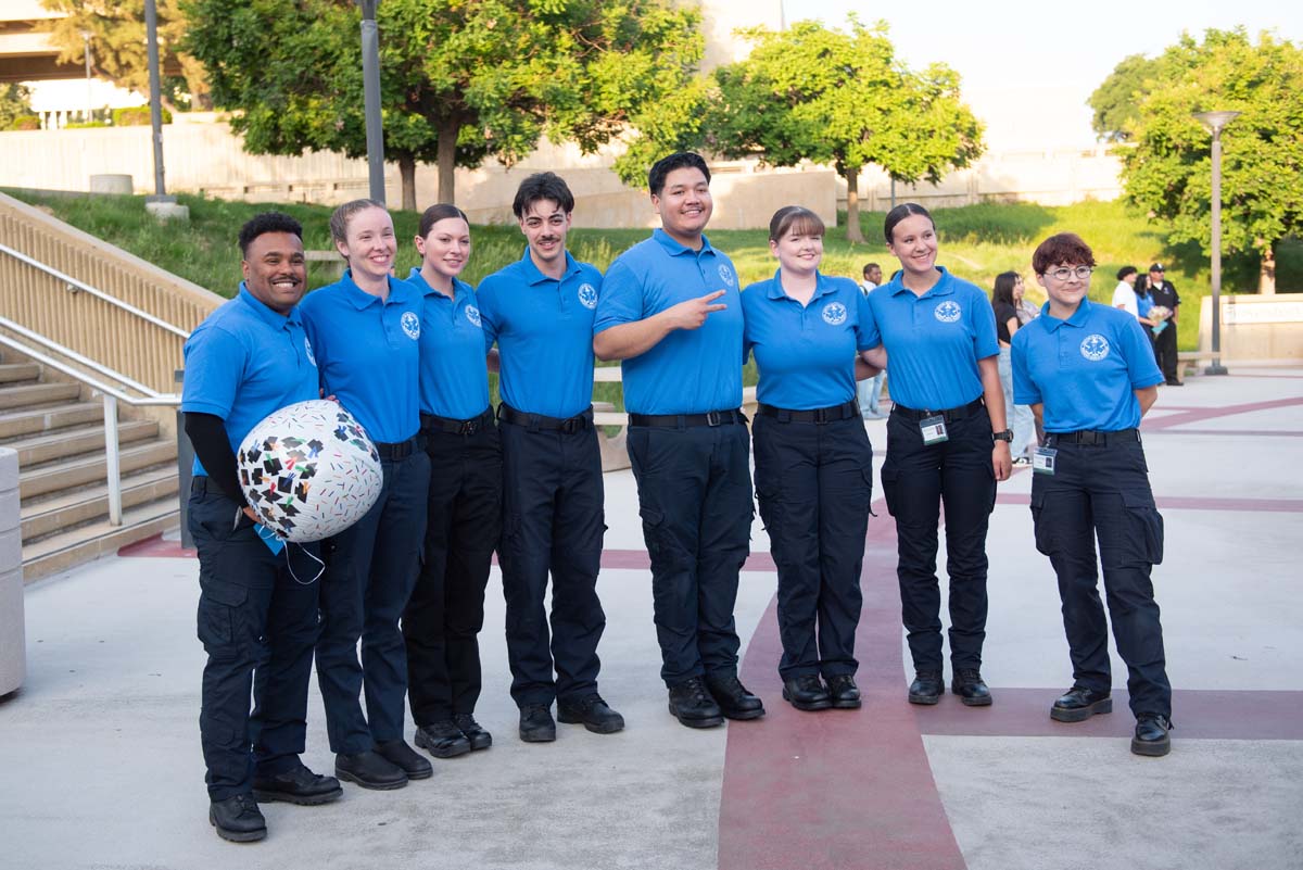 Crafton Hills College celebrate newest EMTS at graduation ceremony.