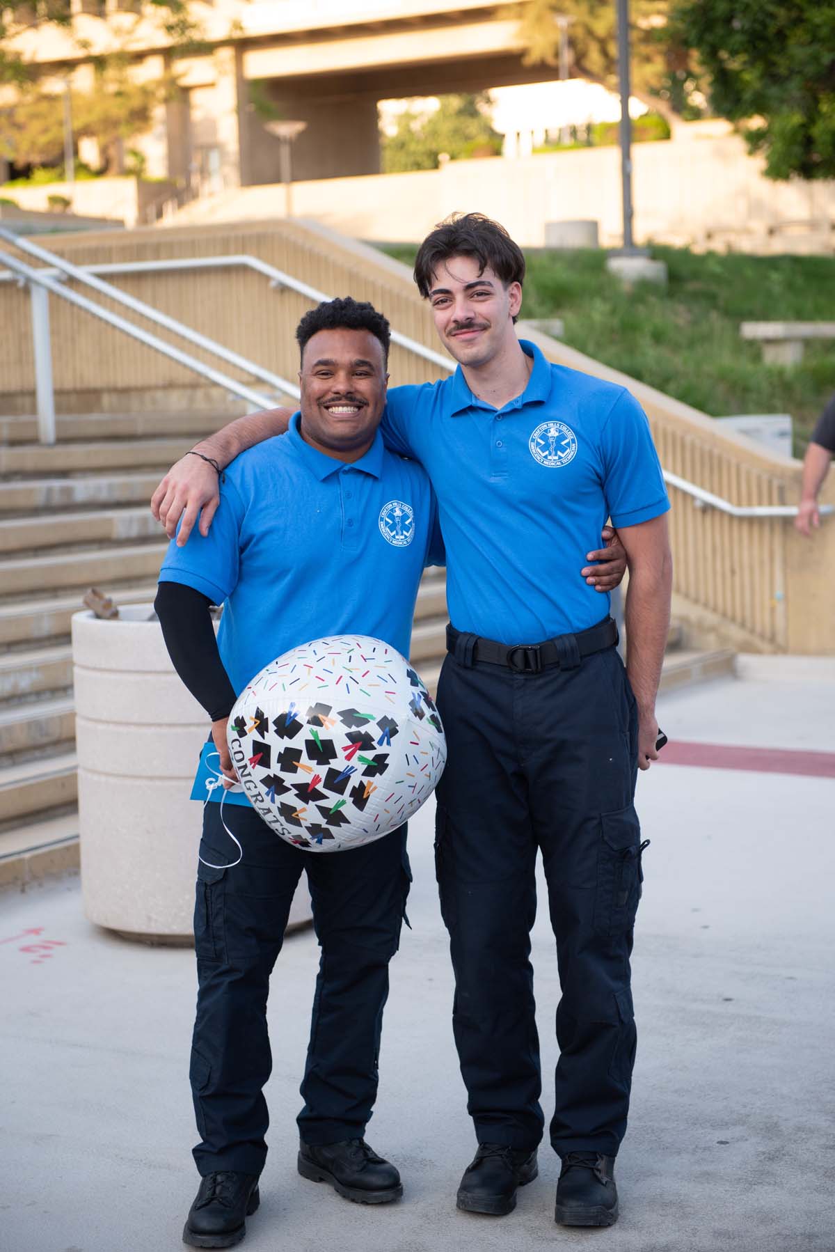 Crafton Hills College celebrate newest EMTS at graduation ceremony.
