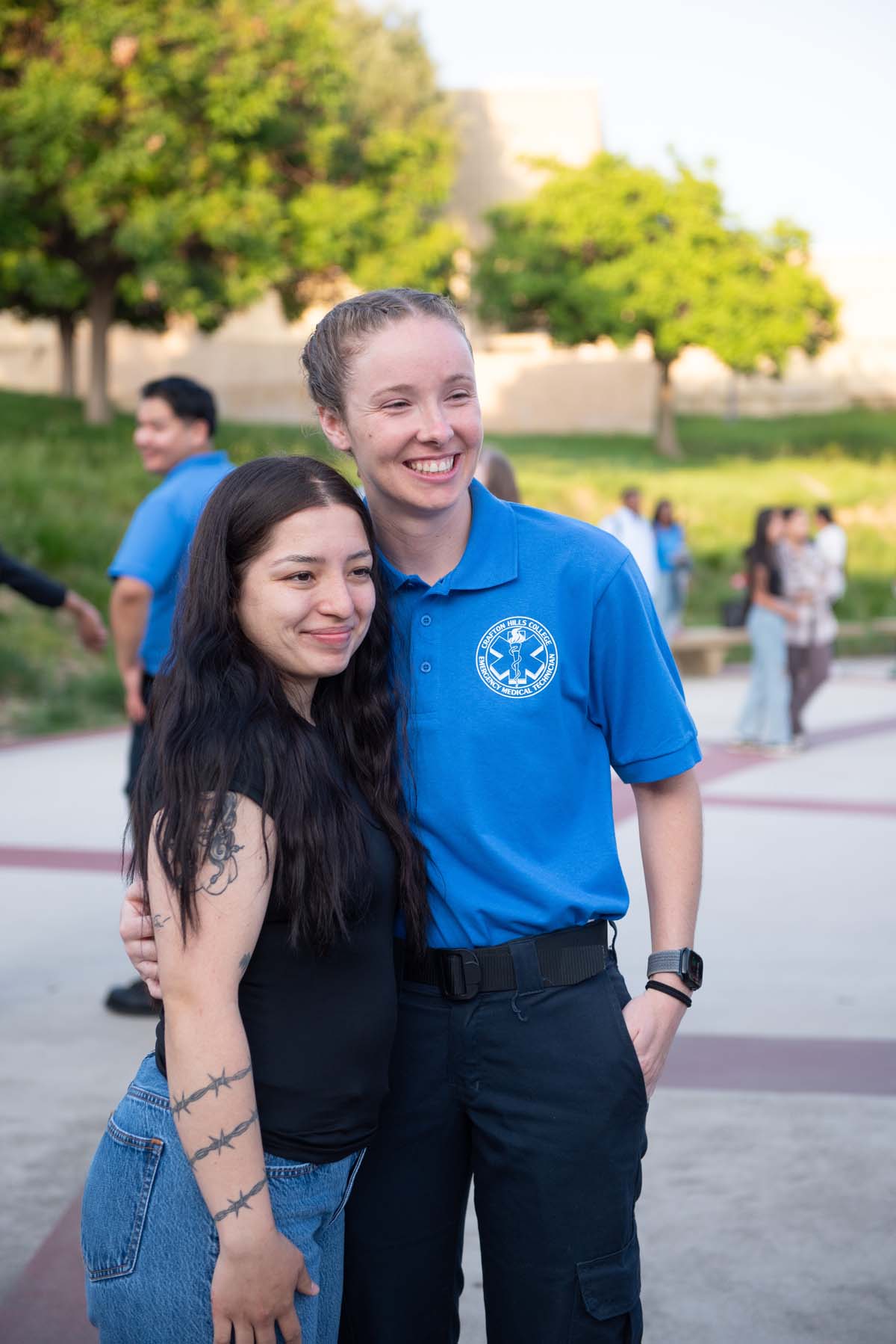Crafton Hills College celebrate newest EMTS at graduation ceremony.