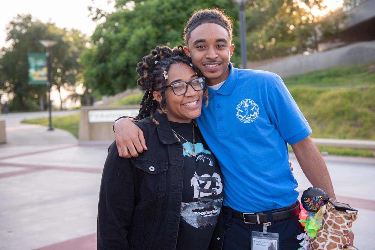 Crafton Hills College celebrate newest EMTS at graduation ceremony.