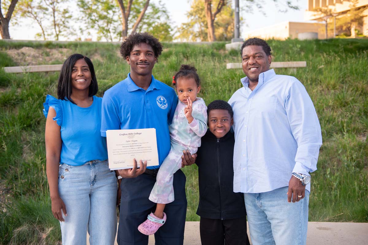 Crafton Hills College celebrate newest EMTS at graduation ceremony.