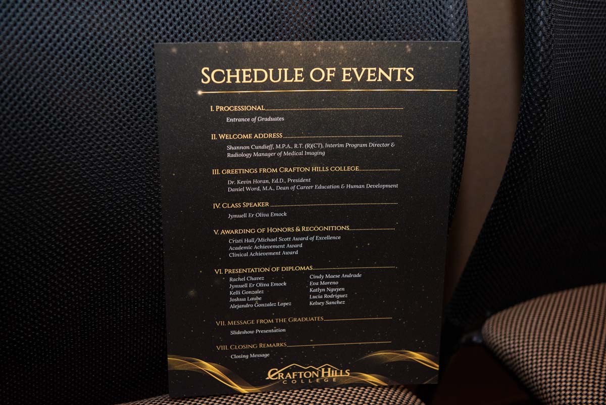 Students attend radiologic technology graduation at ARMC.