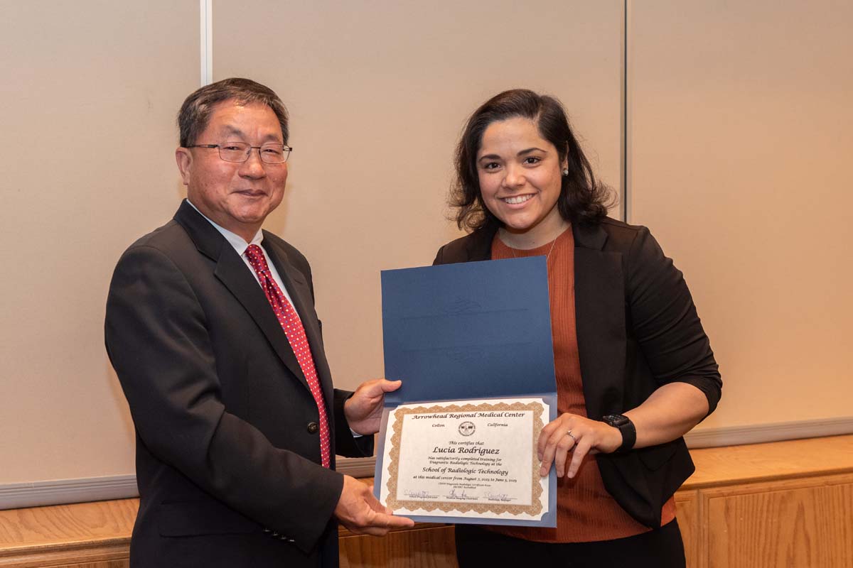 Students attend radiologic technology graduation at ARMC.