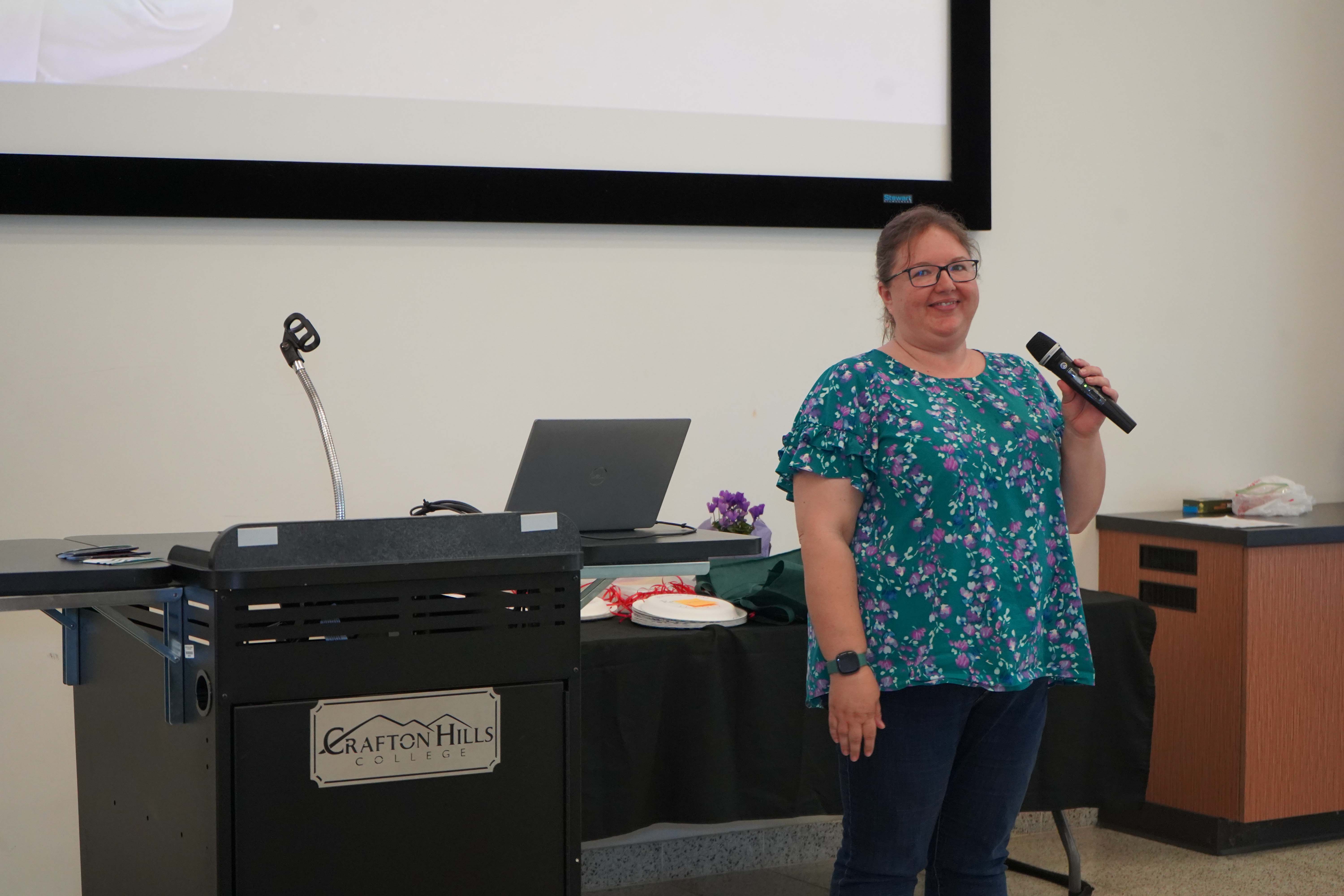 Employess attend a luncheon presented by CHC administrators.