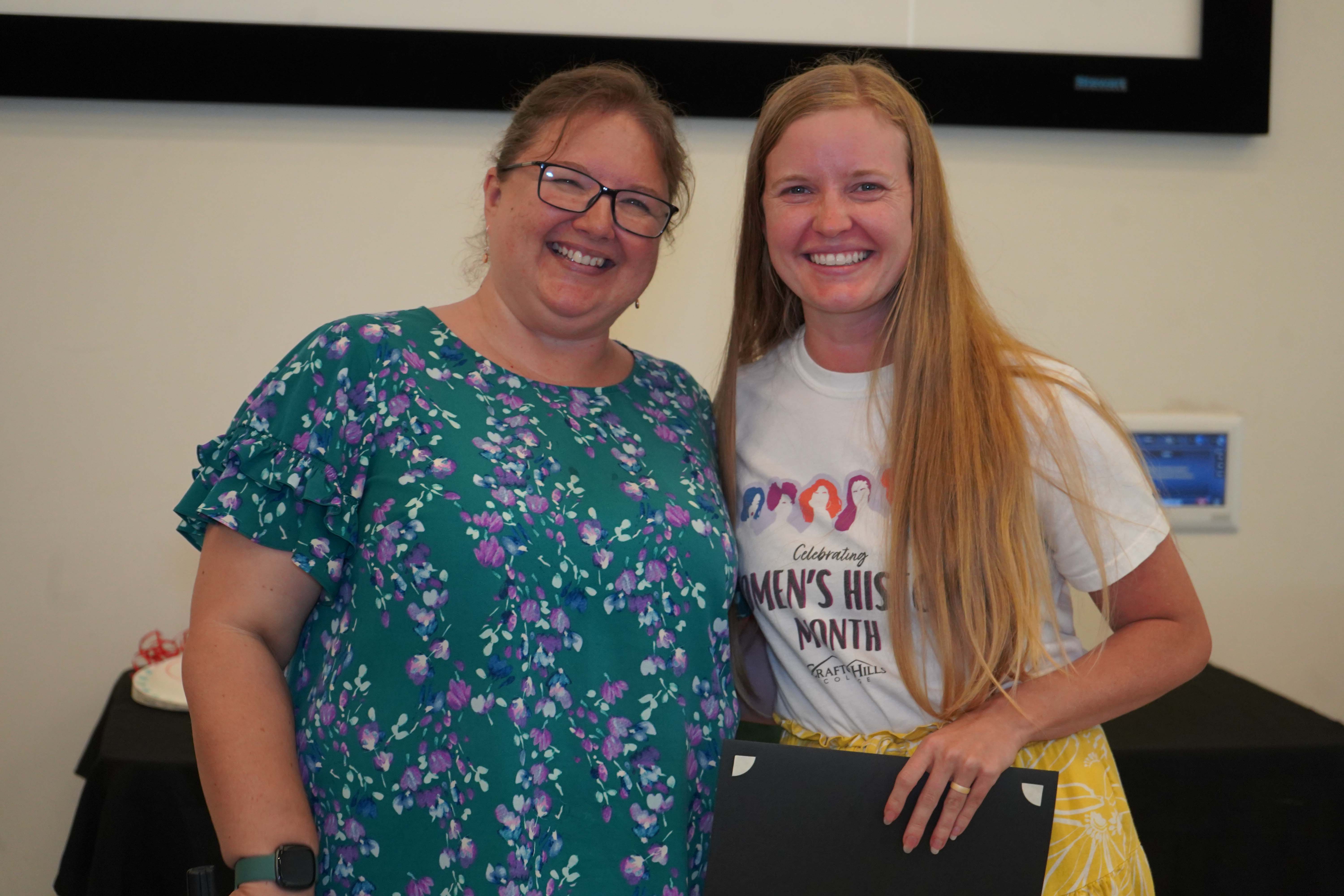 Employess attend a luncheon presented by CHC administrators.