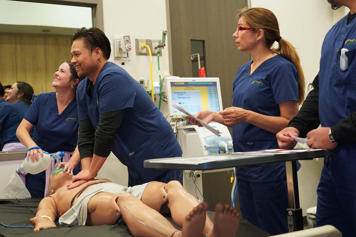 Paramedics with CPR Dummy