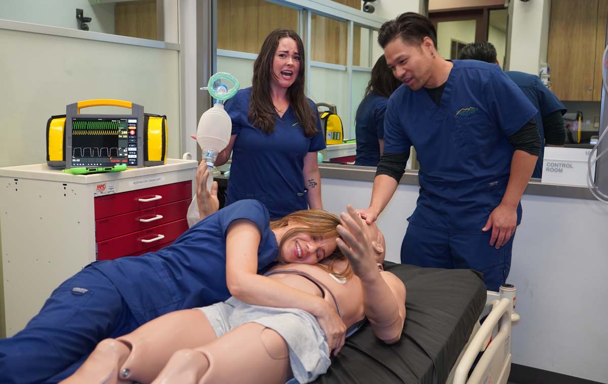 Paramedics with CPR Dummy