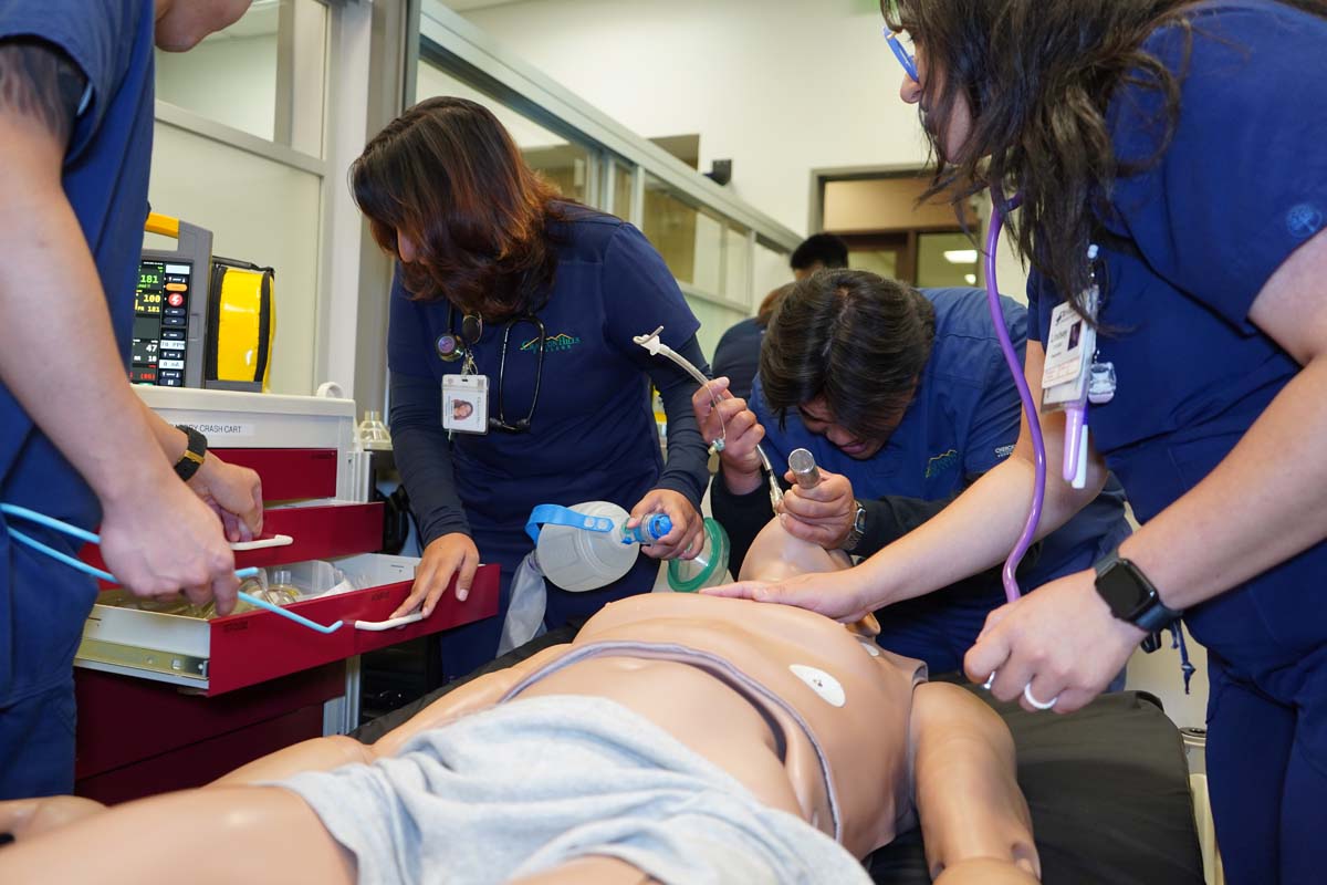 Paramedics with CPR Dummy