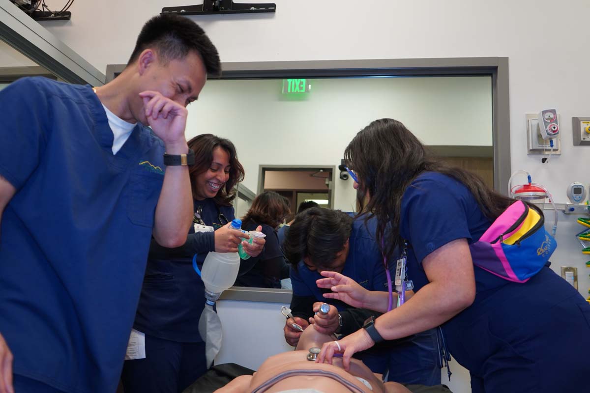 Paramedics with CPR Dummy