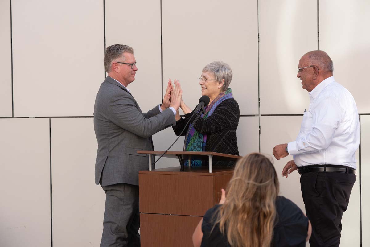 Elaine Rosen and Others at Naming Ceremony