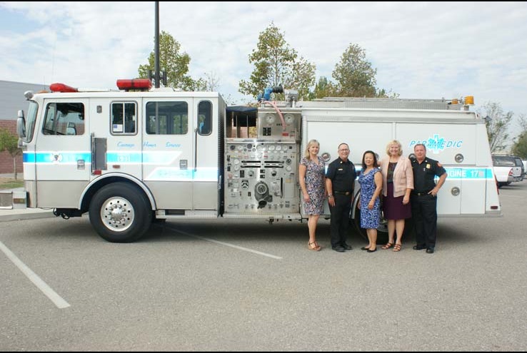 Rancho Cucamonga Donates Fire Engine