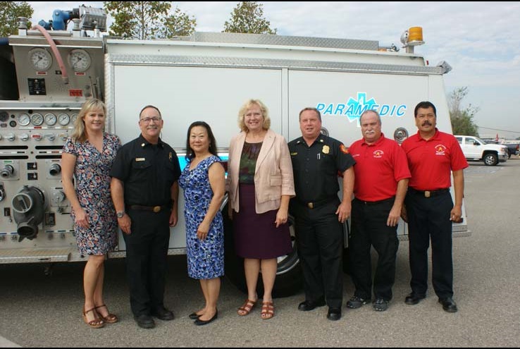 Rancho Cucamonga Donates Fire Engine