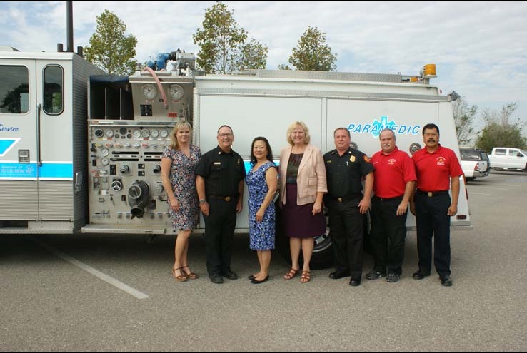 Rancho Cucamonga Donates Fire Engine