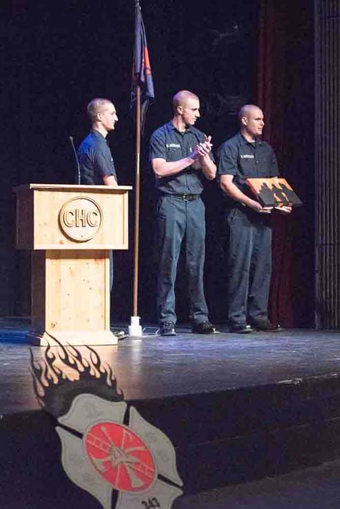 Students at Fire Academy graduation