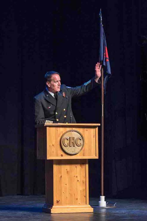 Students at Fire Academy graduation