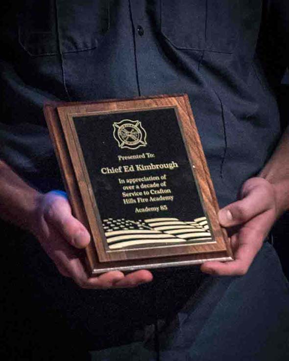 Students at Fire Academy graduation