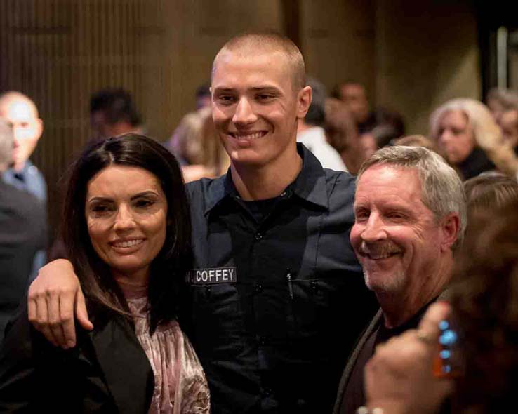 Students at Fire Academy graduation