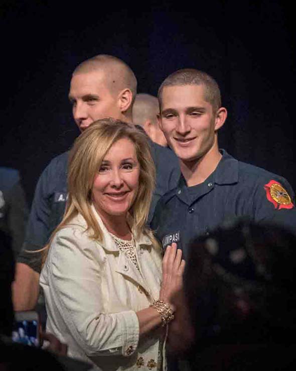 Students at Fire Academy graduation