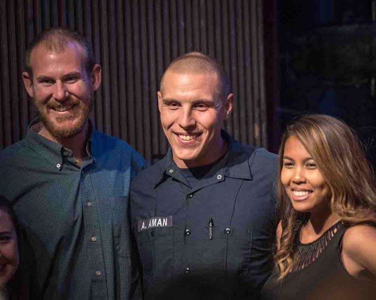 Students at Fire Academy graduation