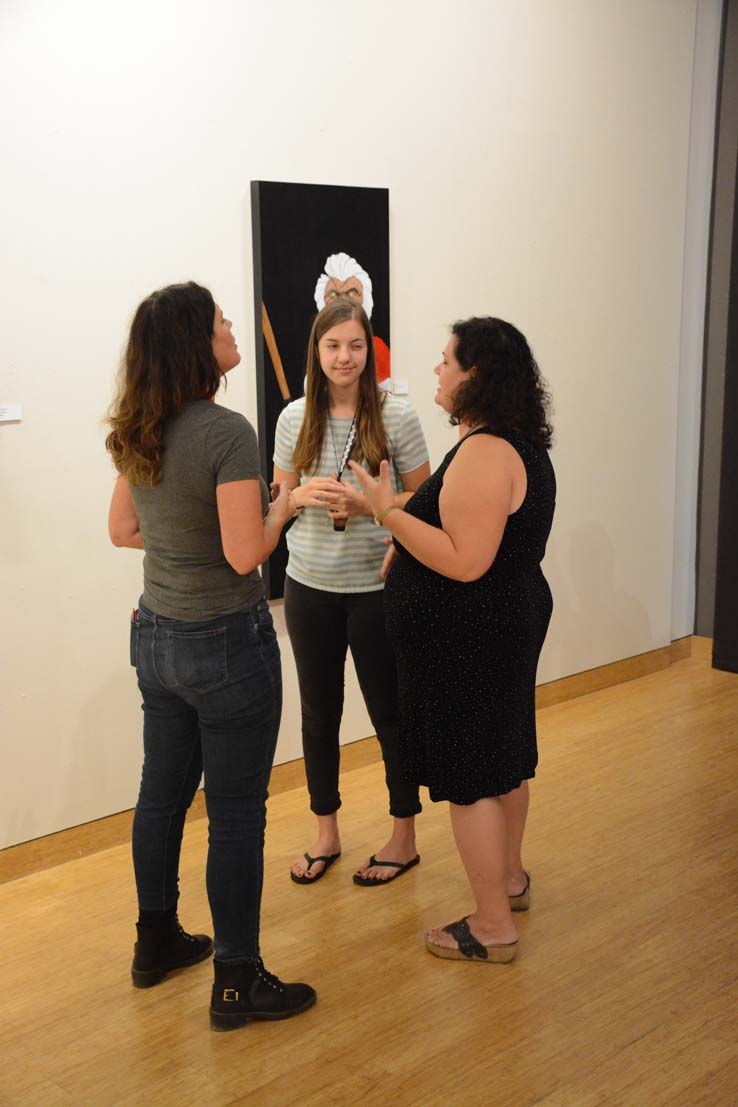 People at the opening reception of GOREilla