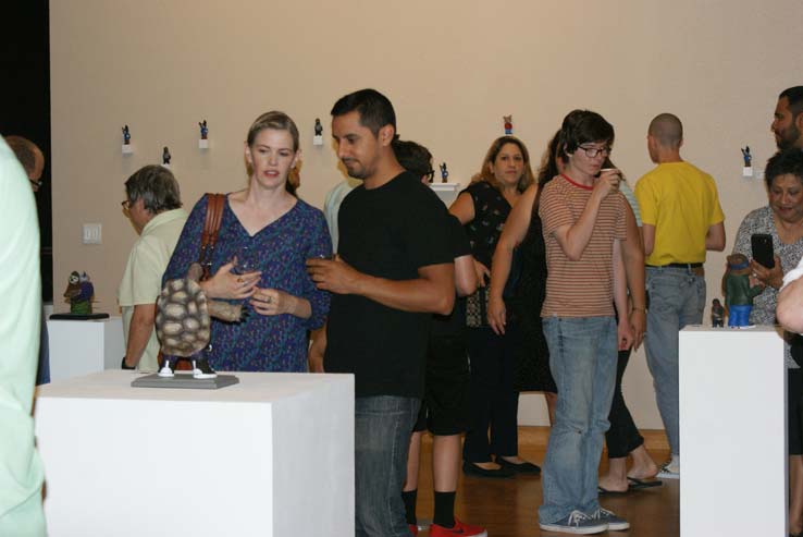 People at the opening reception of GOREilla