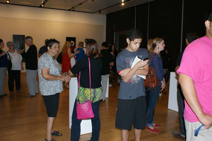 People at the opening reception of GOREilla