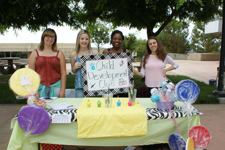 Students at Club Rush event