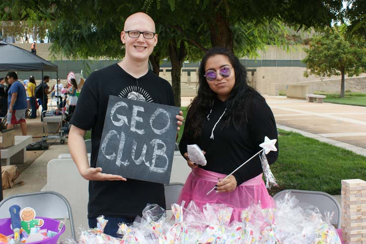 Students at Club Rush event